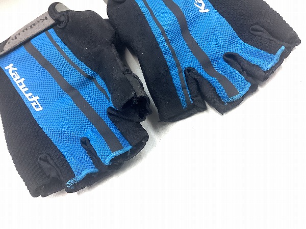 指切りグローブ　ブルー　サイズ：M