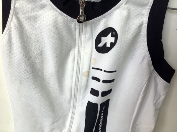 ノースリーブジャージ Sサイズ シミ汚れあり