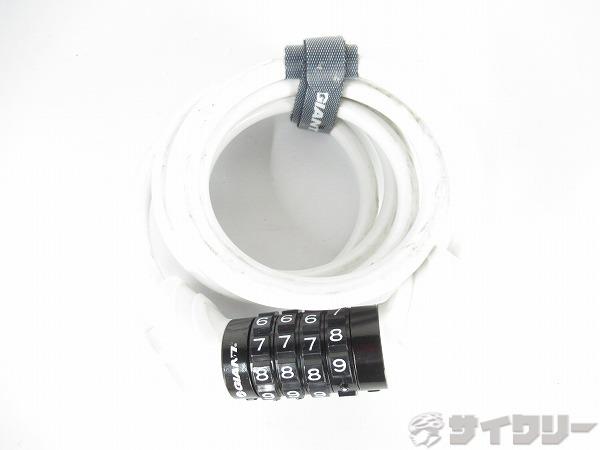 ワイヤーロック　ホワイト　4桁ダイヤル　※欠品有