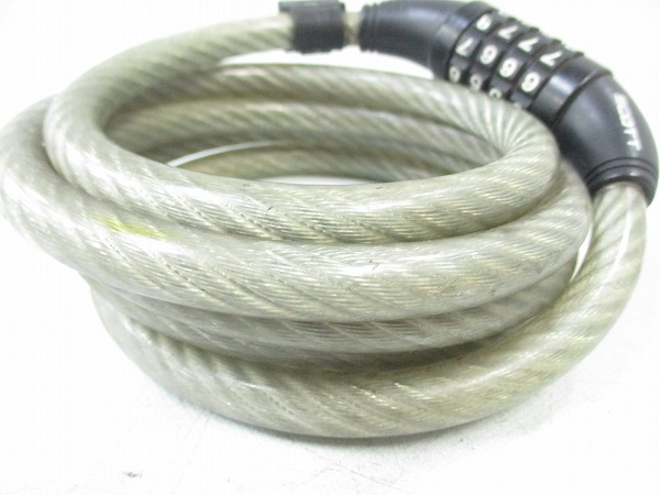 ワイヤーロック ダイヤル式 クリア