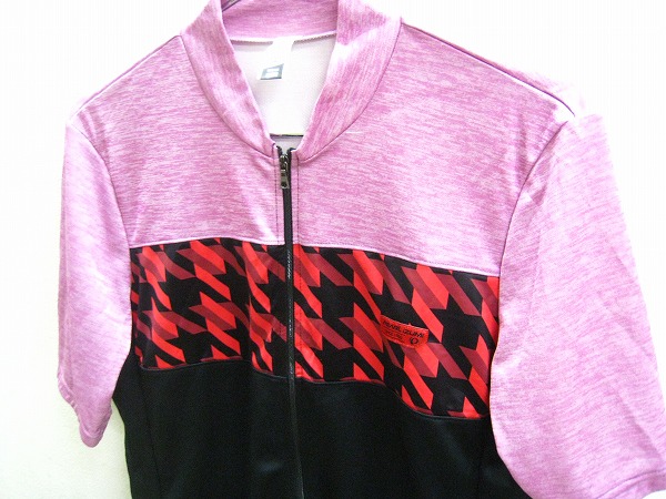 半袖ジャージ サイズ：XL ピンク/レッド/ブラック