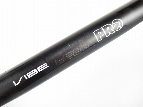ドロップハンドル　VIBE アロイ　ブラック　31.8mm/400mm（芯芯/エンド部）
