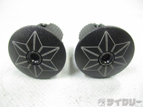 バーエンドキャップ ブラック