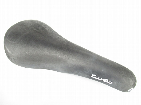 サドル　TURBO　ブラック　スエード　スチールレール