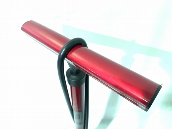 フロアポンプ レッド 仏式/米式