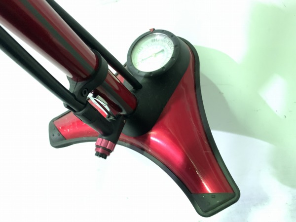 フロアポンプ レッド 仏式/米式