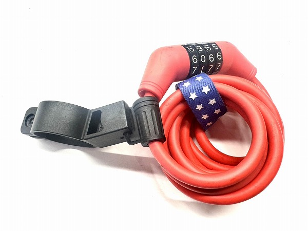 ダイヤル式ワイヤーロック 欠品あり