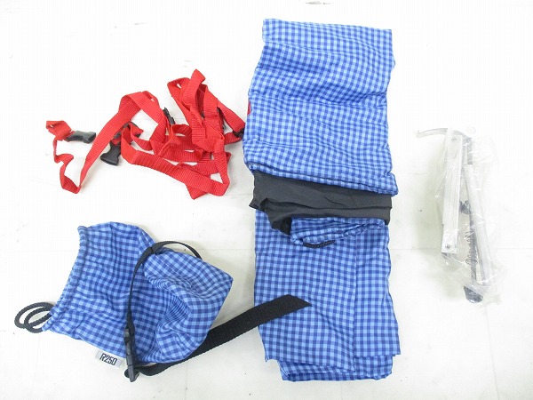 軽量縦型輪行バッグ ギンガムチェックブルー