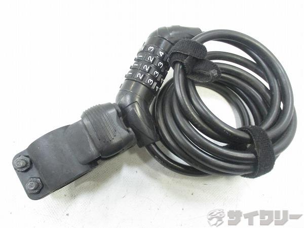 ワイヤーロック ダイヤル式 ブラック