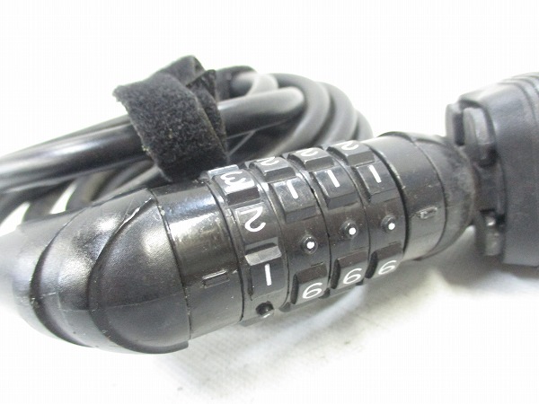 ワイヤーロック ダイヤル式 ブラック