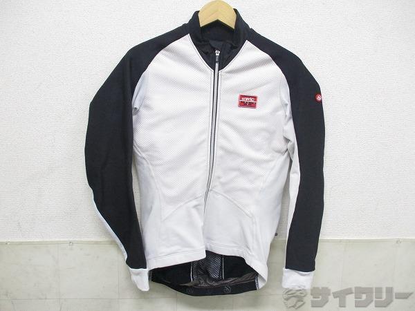 長袖フルジップジャージ Mサイズ ホワイト
