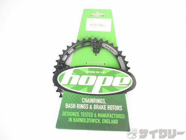 シングルDH用チェーンリング　ブラック　38T　PCD：104mm