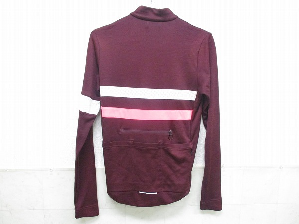 長袖フルジップジャージ BREVET Sサイズ ワインレッド