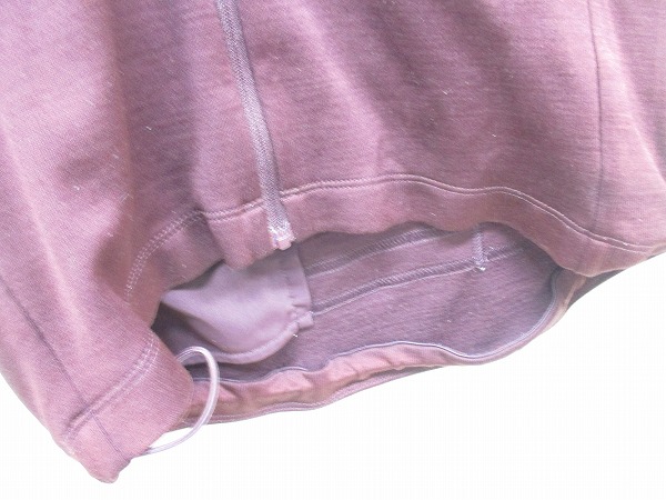 長袖フルジップジャージ BREVET Sサイズ ワインレッド