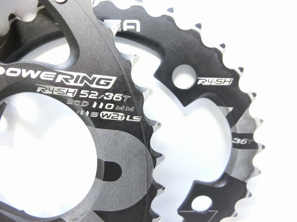 楕円チェーンリングセット POWERING R4-SH 52-36T/PCD110