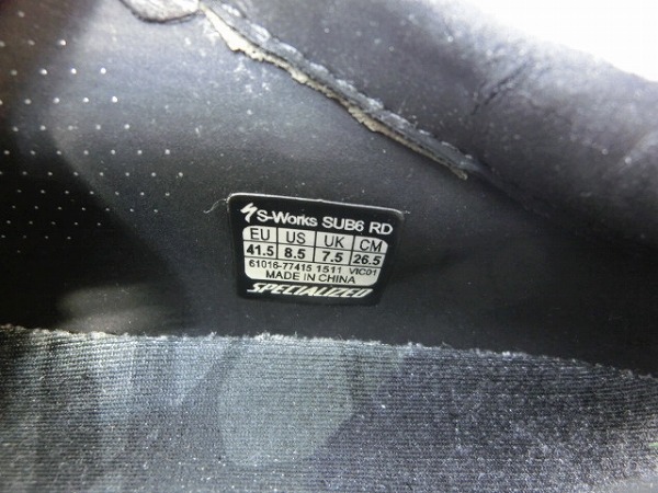 ビンディングシューズ S-WORKS SUB6 RD 26.5cm 3穴