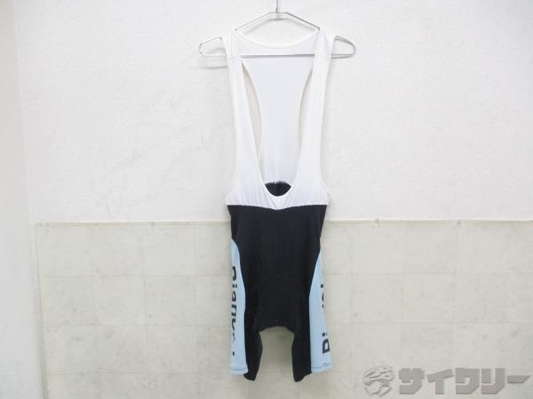 ビブショーツ ホワイト/ブラック/ブルー