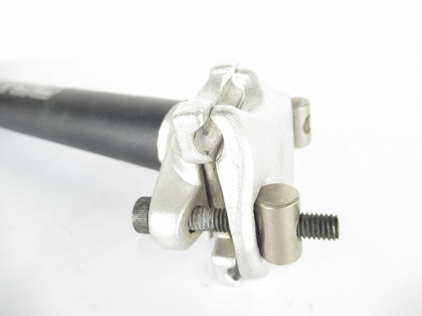 シートポスト　ブラック/シルバー　27.2mm/350mm