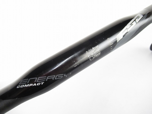 ドロップハンドル　ENERGY COMPACT　ブラック　31.8mm/400mm（芯芯/エンド部）