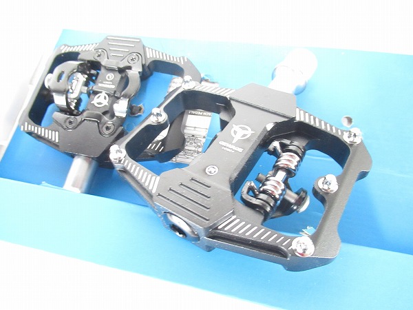 片面ビンディングペダル　GE-162　ブラック/シルバー　