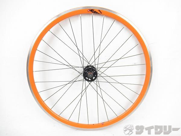 ピスト用フロントホイール　オレンジ　700c　100mm