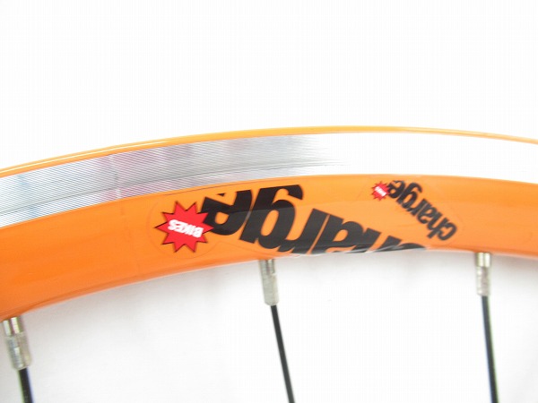 ピスト用フロントホイール　オレンジ　700c　100mm