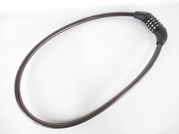 ワイヤーロック　ダイヤル式　ブラック