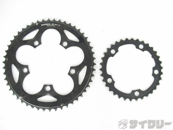 チェーンリング　ブラック　50/34T　HG-Xチェーン対応