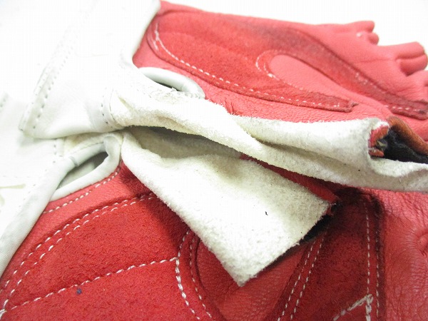 レザーハーフグローブ Sサイズ ドクロ柄