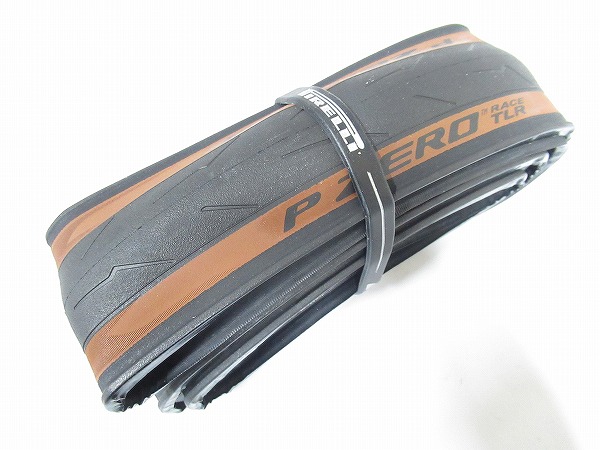 スリックタイヤ P ZERO RACE TLR 700x28c ブラウン