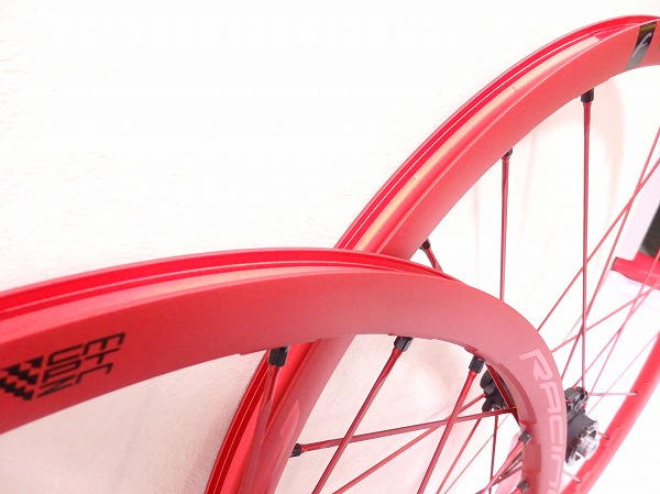 【未使用】ホイールセット RACING ZERO DB CMPTZN レッド 700C/クリンチャー