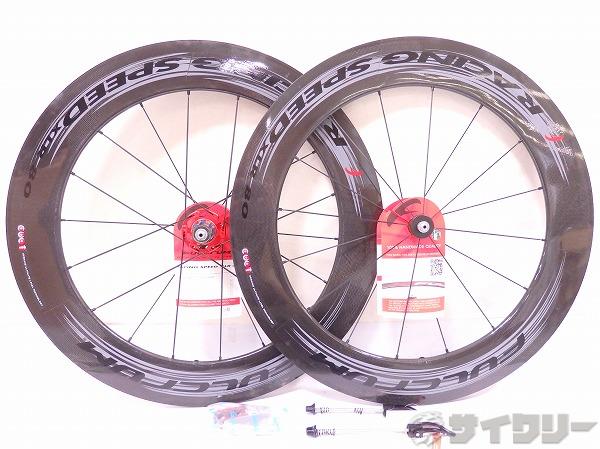 【未使用】ホイールセット RACING SPEED XLR80 ダーク 700C/チューブラー.