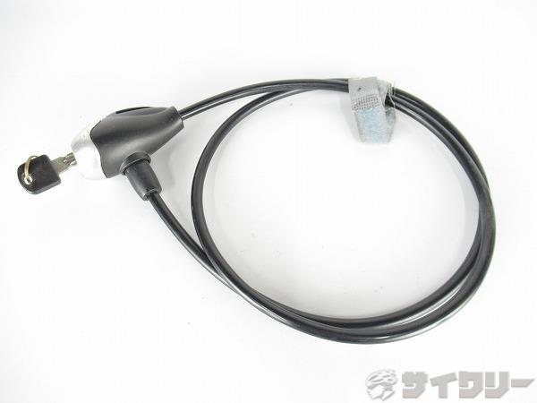 ワイヤーロック　silverring　ブラック　鍵1個のみ