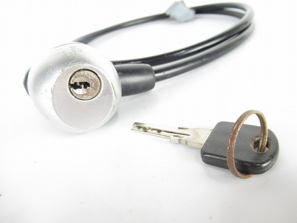 ワイヤーロック　silverring　ブラック　鍵1個のみ