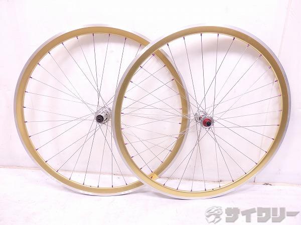 ホイールセット ゴールドカラー MICHEハブ 700C/クリンチャー