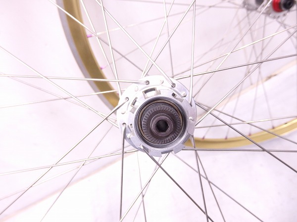 ホイールセット ゴールドカラー MICHEハブ 700C/クリンチャー