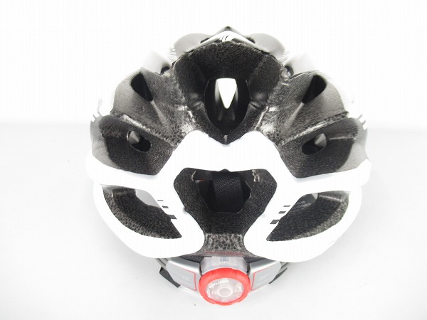 ヘルメット RUSH L 　BLACK/WHITE/SHINY