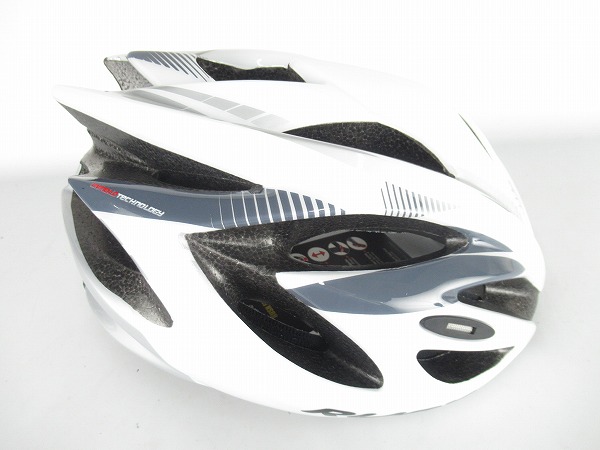 ヘルメット RUSH L 　WHITE/SILVER/SHINY