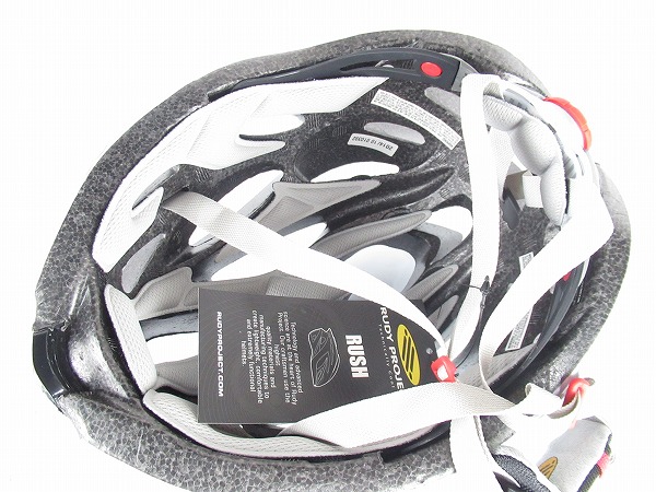 ヘルメット RUSH L 　WHITE/SILVER/SHINY