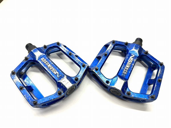 フラットペダル ブルー