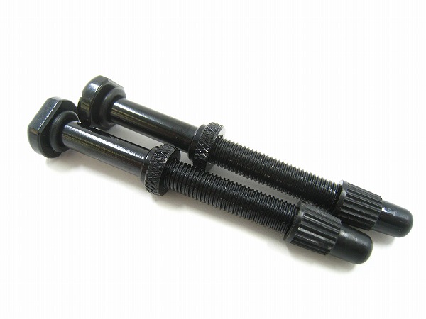 チューブレスバルブ 60mm 仏式 ブラック 2本