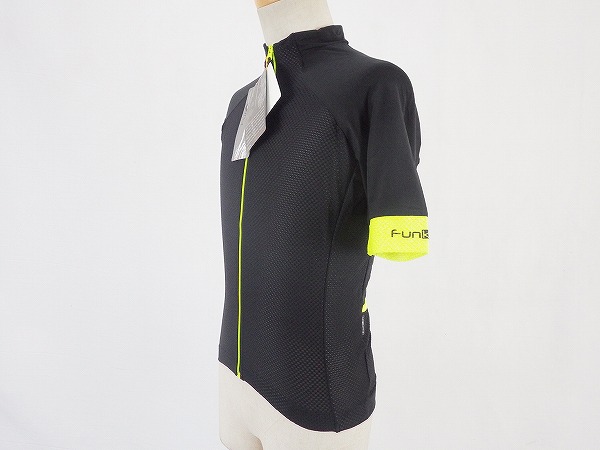 半袖フルジップジャージ Men Elite SS Jersey Sサイズ ブラック/イエロー