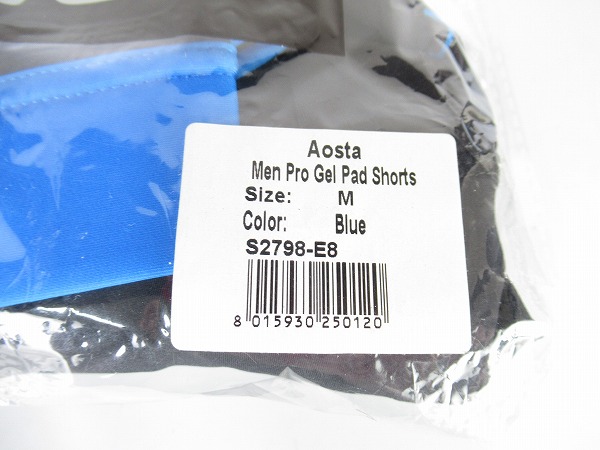 GELパッドショーツ Aosta Men Pro Gel Pad Shorts　Mサイズ