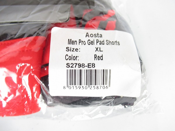 GELパッドショーツ Aosta Men Pro Gel Pad Shorts　XLサイズ