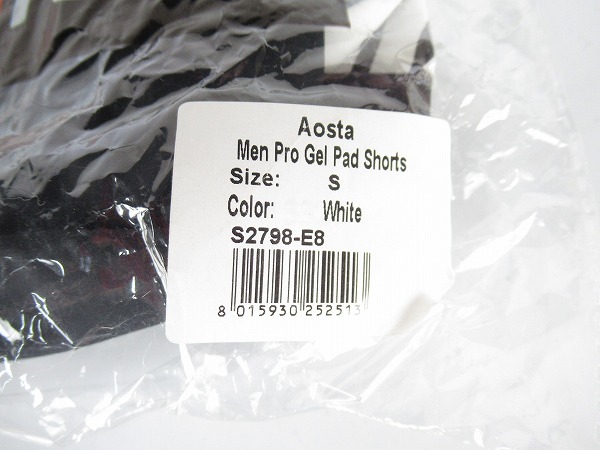 GELパッドショーツ Aosta Men Pro Gel Pad Shorts　Sサイズ