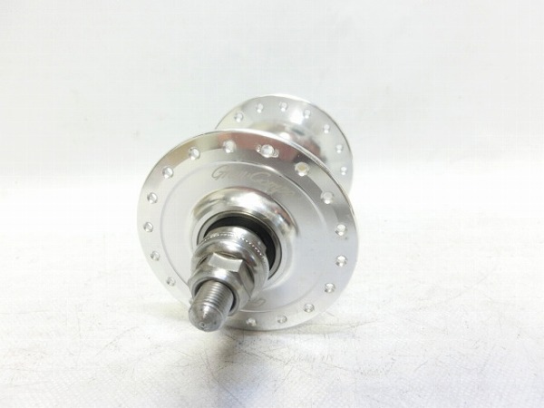 ピストフロントハブ GRANCOMPE 36H/OLD100mm シルバー