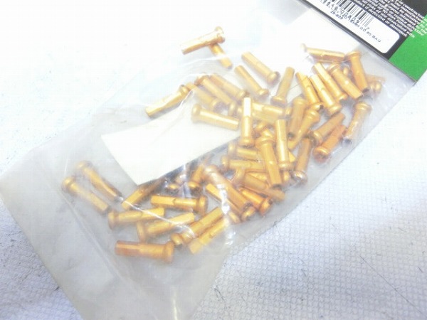 ニップルセット 14G×16mm 50pc ゴールド