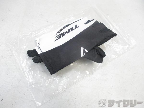 ハーフフィンガーグローブ TEAM GLOVES ブラック/ホワイト S