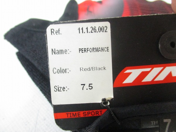 ハーフフィンガーグローブ RACING ブラック/レッド 7.5（大凡M位）