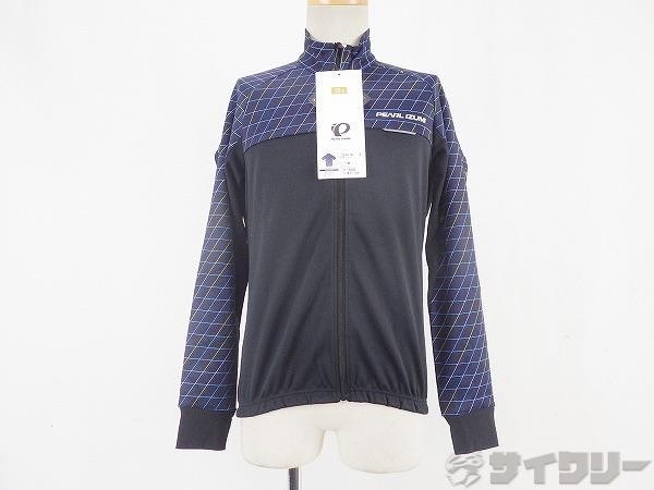 長袖フルジップサーモジャージ 3200-BL Lサイズ ネイビー